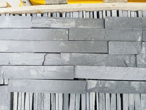 Плитка чёрная из натурального камня фасадная 30 см * 5 см, толщина 7 мм -30 мм купить в Соликамске