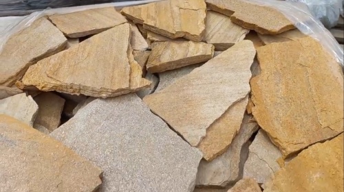 Плитняк златолит жёлтый для цоколя купить в Соликамске