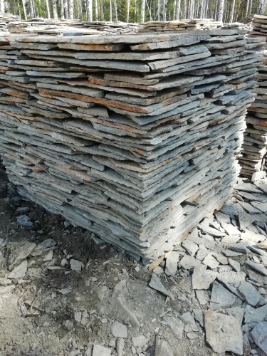 Плитняк златолит Уральский для цоколя, отмостки купить в Соликамске